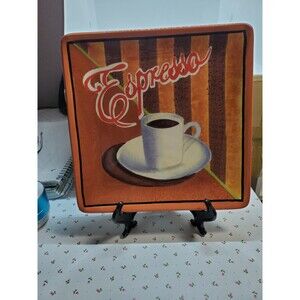 Certified International Plates and Mugs Coffee Theme Latte and Expresso